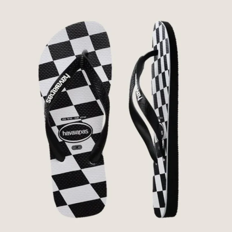 Kids Top Distorted Check Thong | Havaianas Best