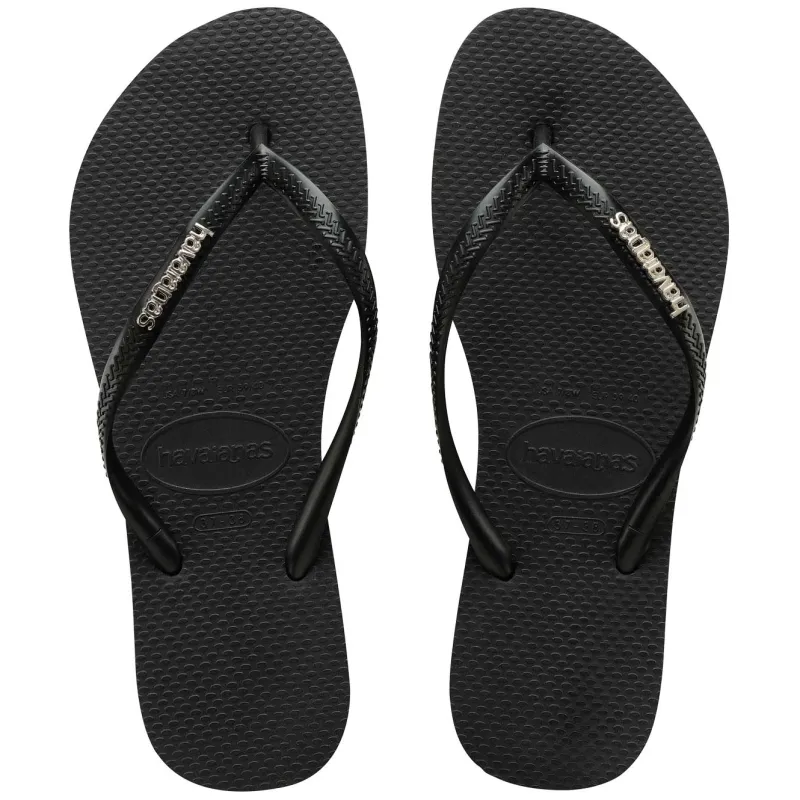 Slim Metal Logo Thong | Havaianas Discount