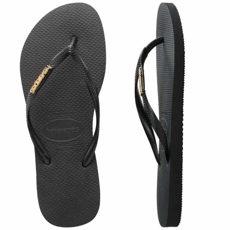 Slim Metal Logo Thong | Havaianas Online