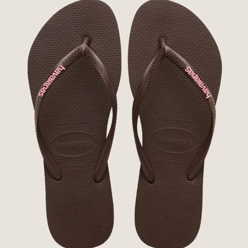 Slim Rubber Logo Thong | Havaianas Sale