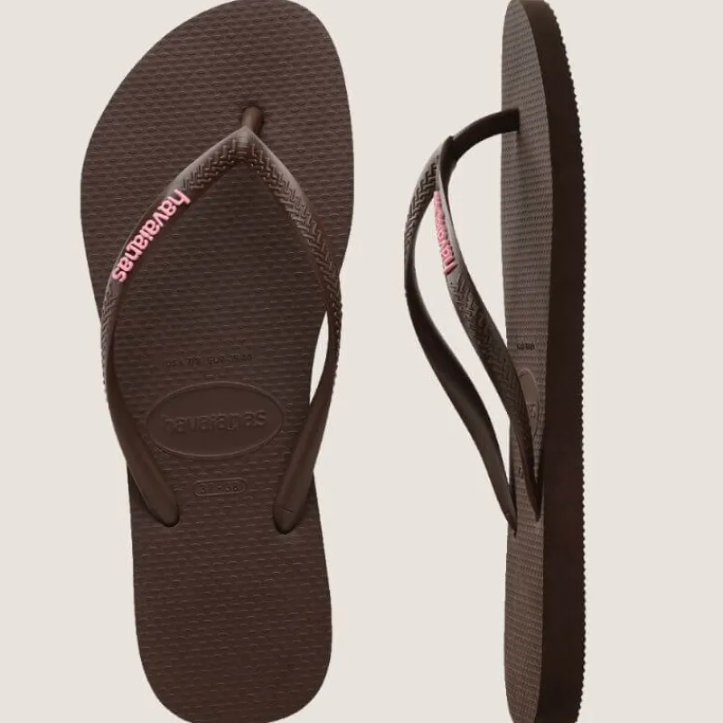 Slim Rubber Logo Thong | Havaianas Sale